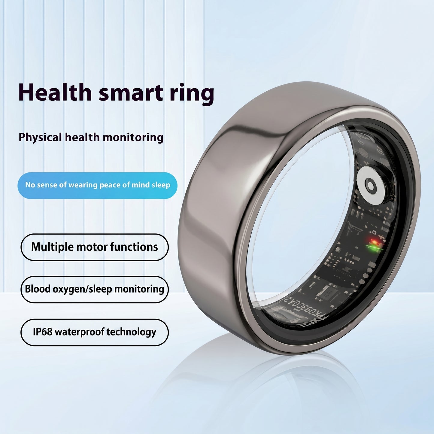 Smart Ring Sleep & Fitness Tracker with Blood Pressure and SpO2 Monitor