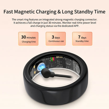 Smart Ring Sleep & Fitness Tracker with Blood Pressure and SpO2 Monitor