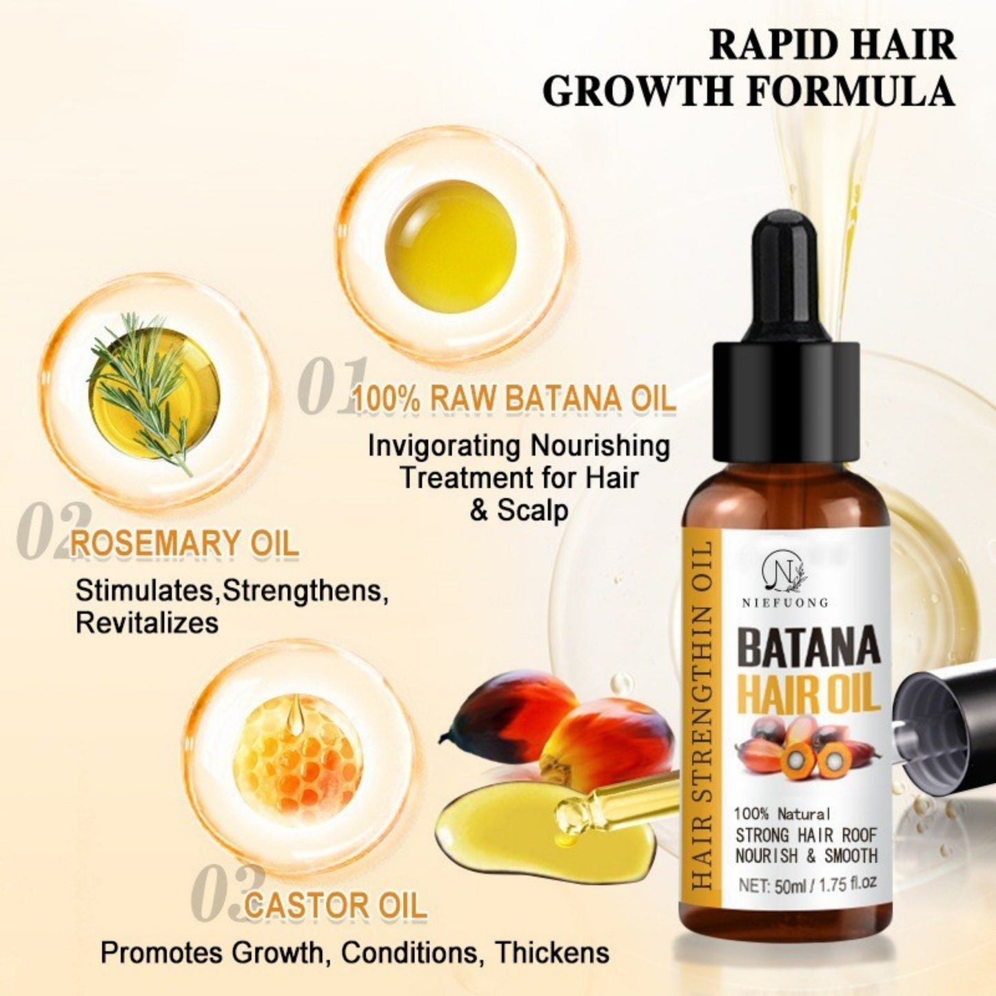 Batana Hair Oil for Hair Growth and Repair
